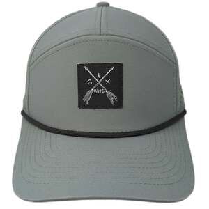 Six Hats Trucker Hat Green One Size Rope Crossed Arrows Patch Snapback hat